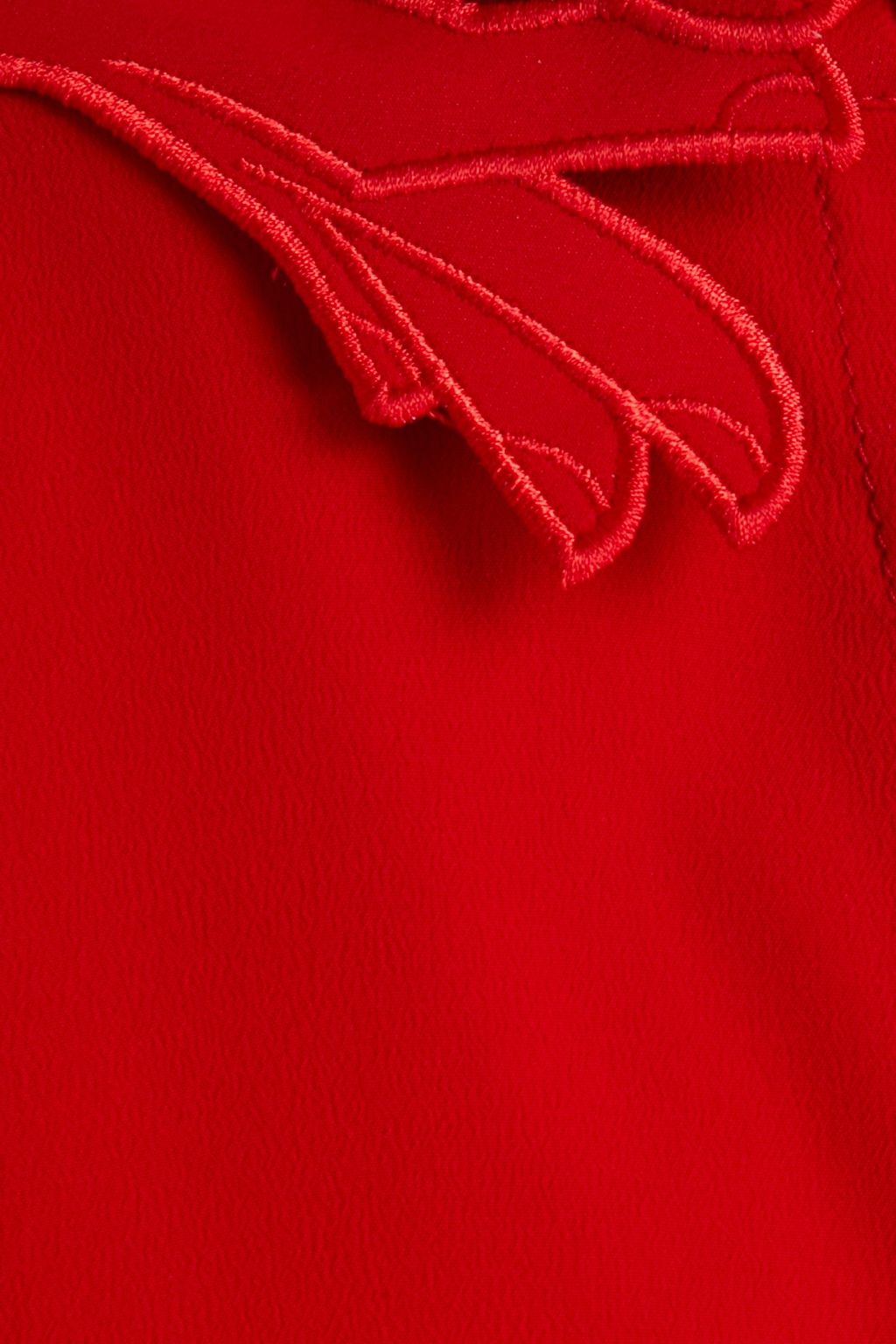 VIVETTA Embroidered crepe de chine shirt