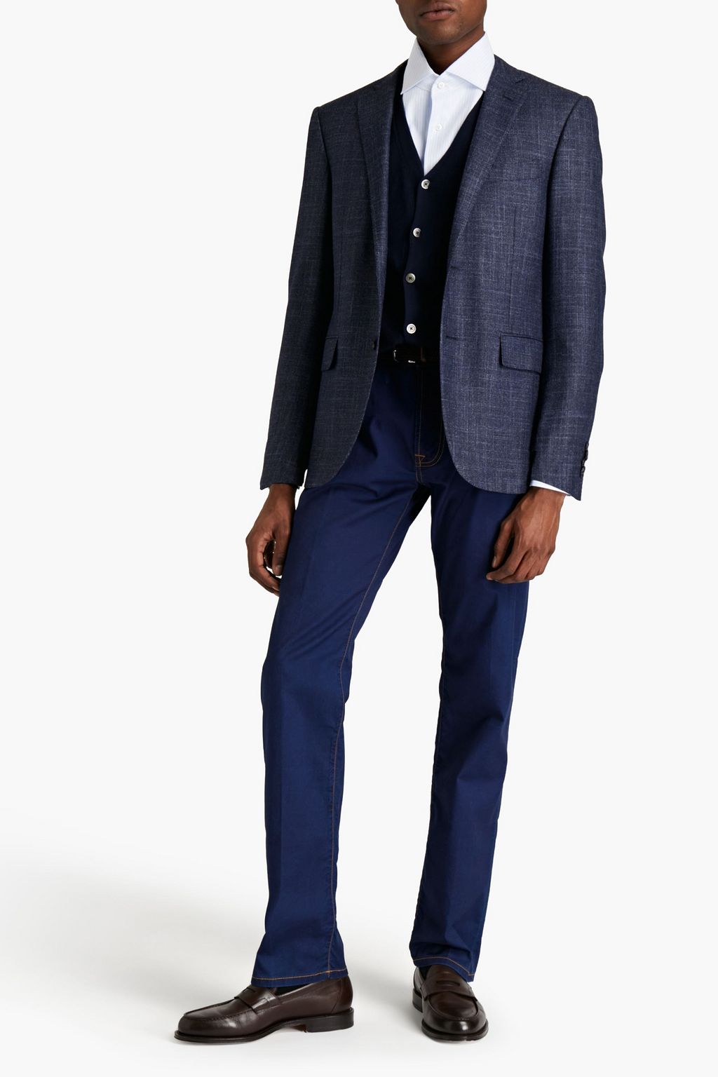 CORNELIANI Wool-blend suit jacket