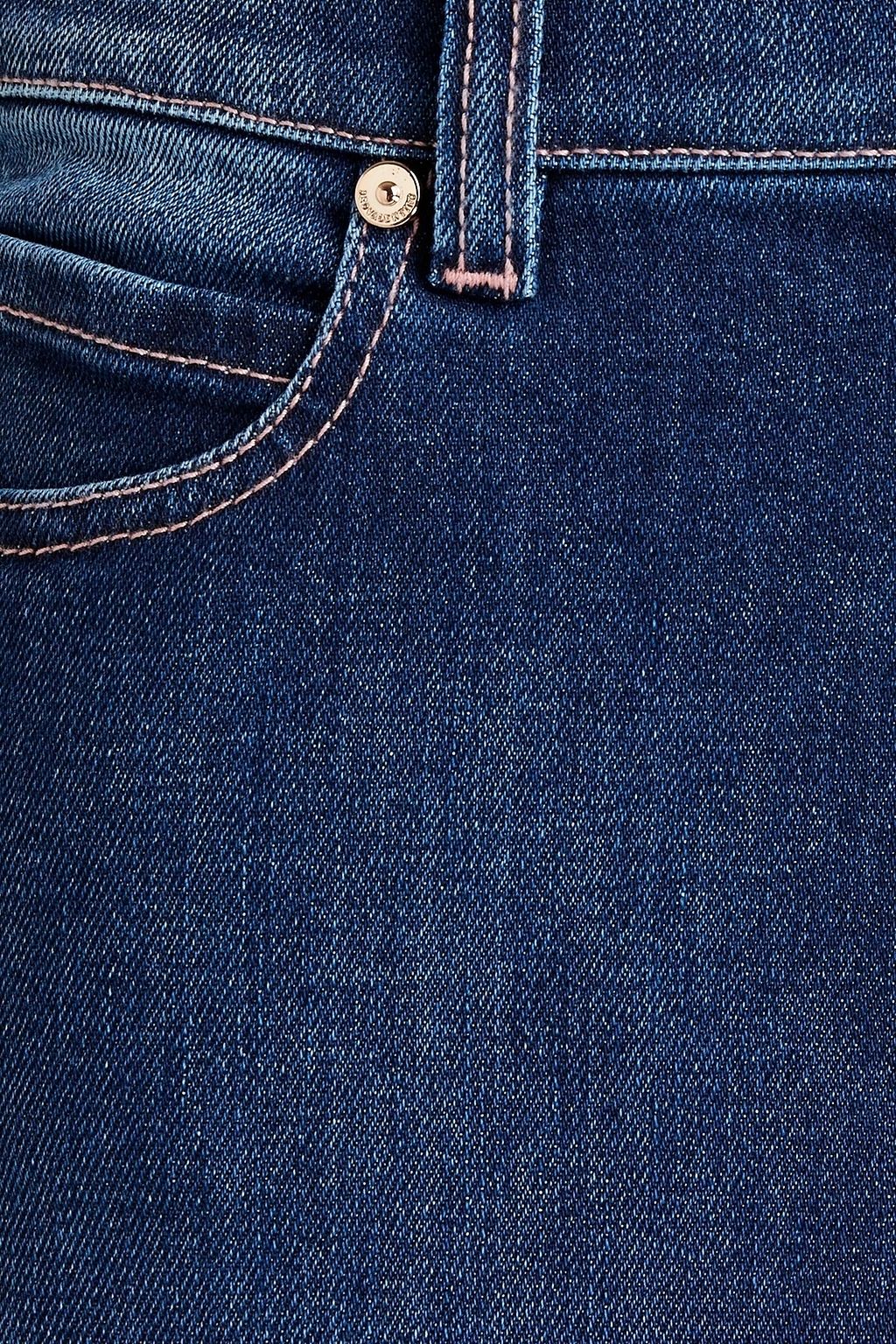 REDVALENTINO Faded high-rise skinny jeans
