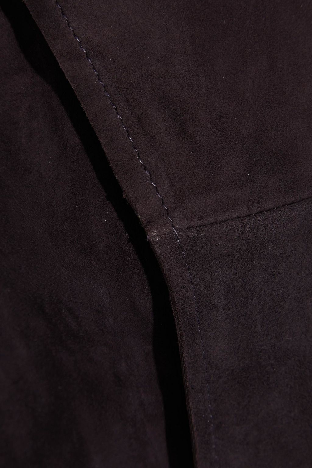 MARNI Pintucked suede mini dress