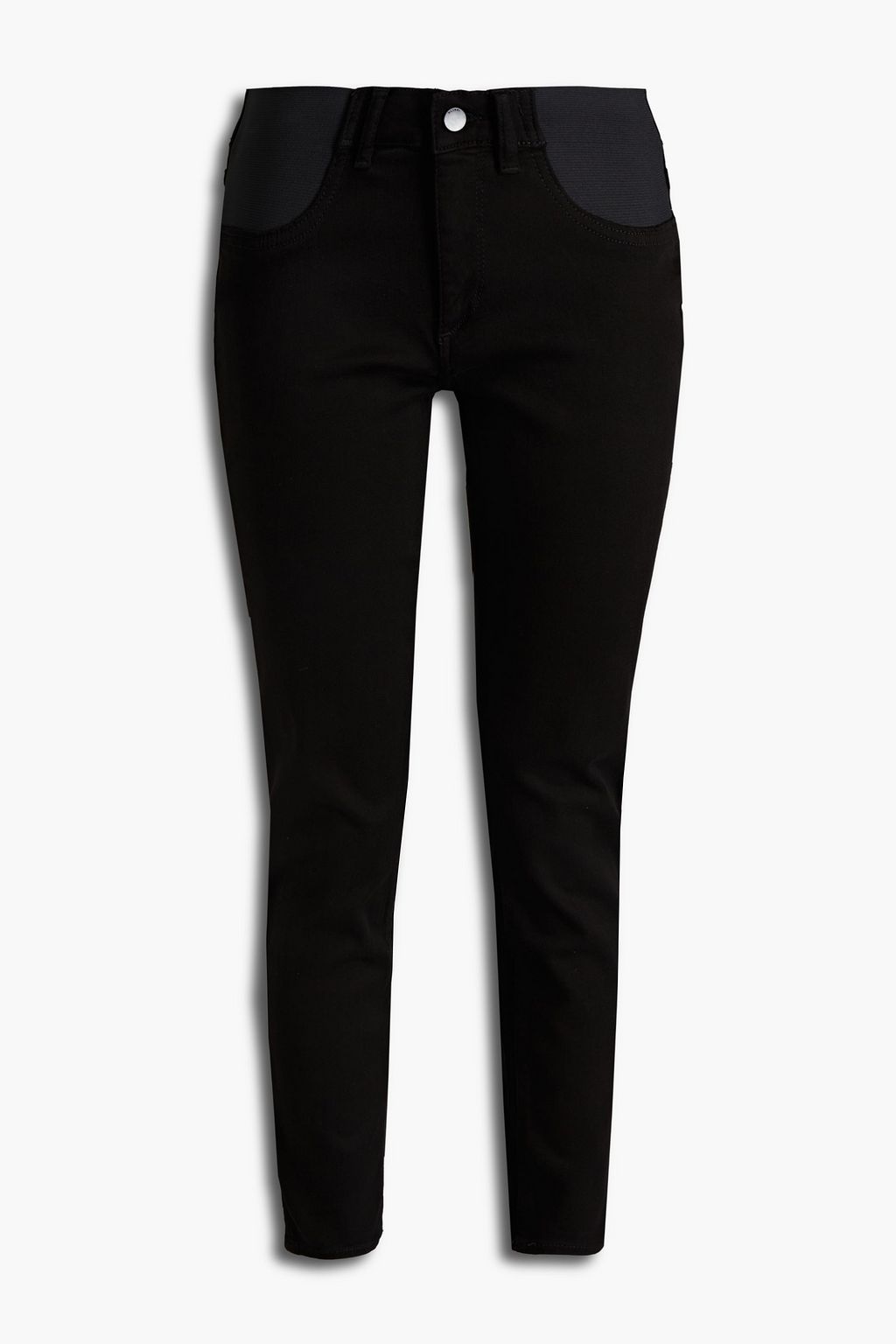 Black Mid-rise skinny maternity jeans 
