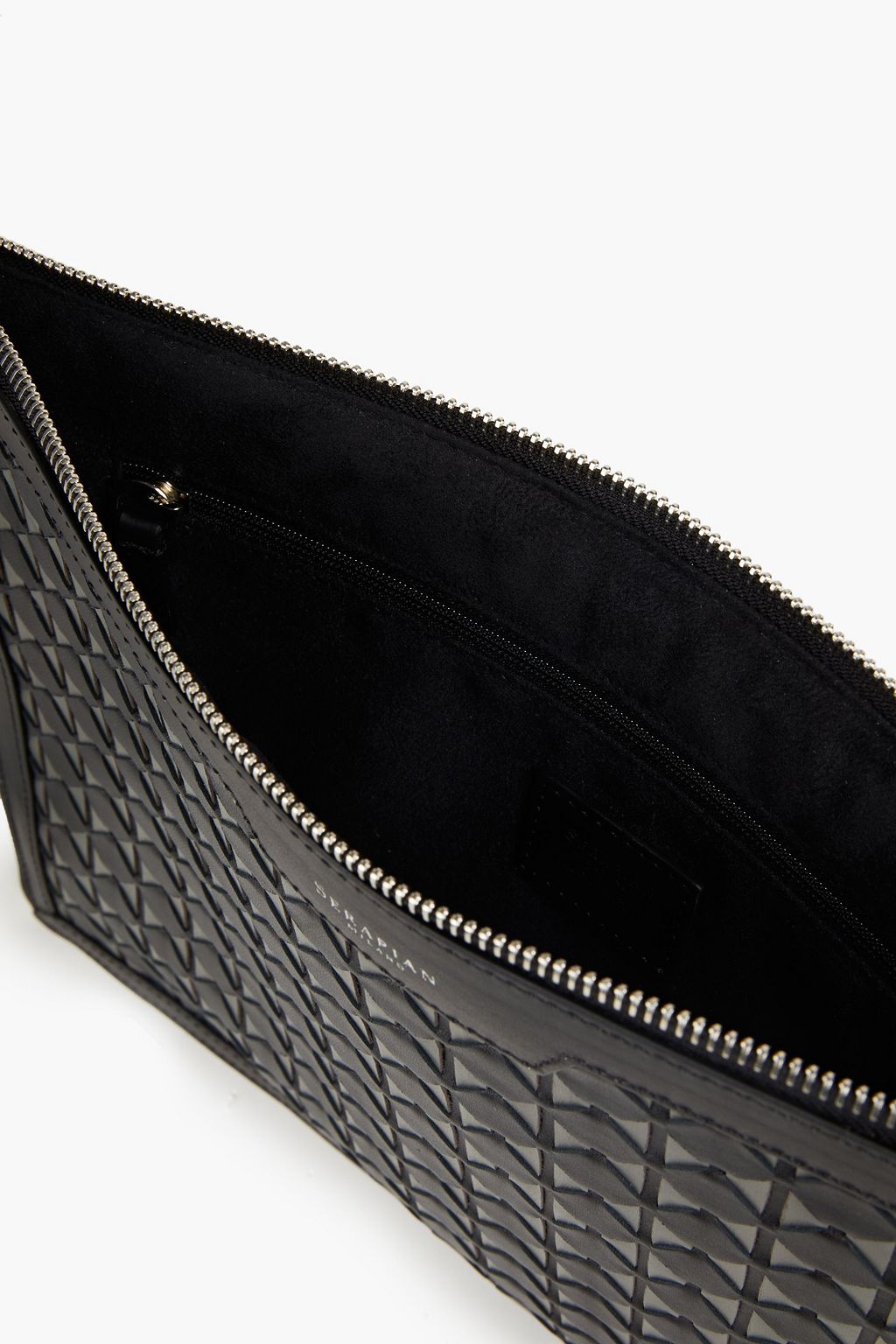 SERAPIAN Mosaico leather pouch