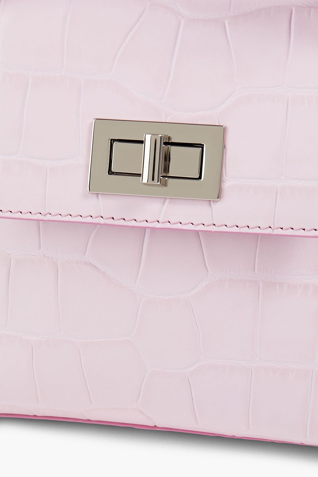 BY FAR Sabrina croc-effect leather tote