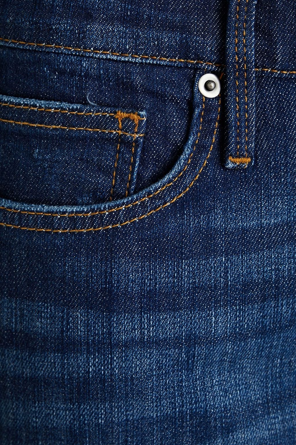FRAME Slim-fit faded distressed denim jeans
