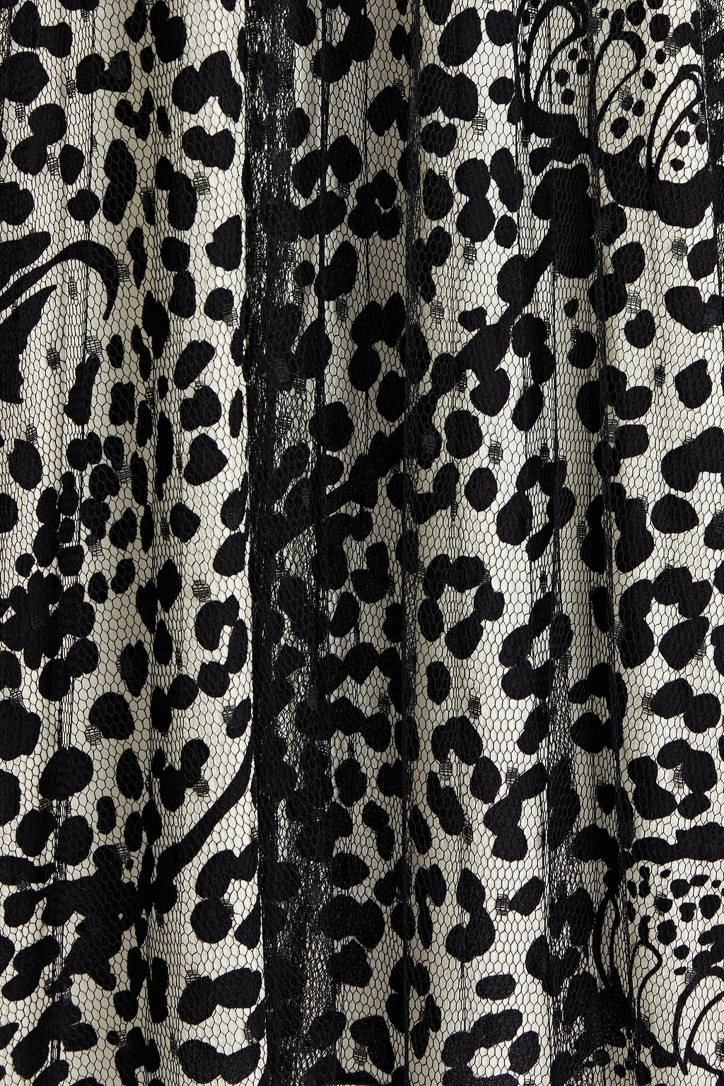 REDVALENTINO Flocked point d'esprit midi skirt