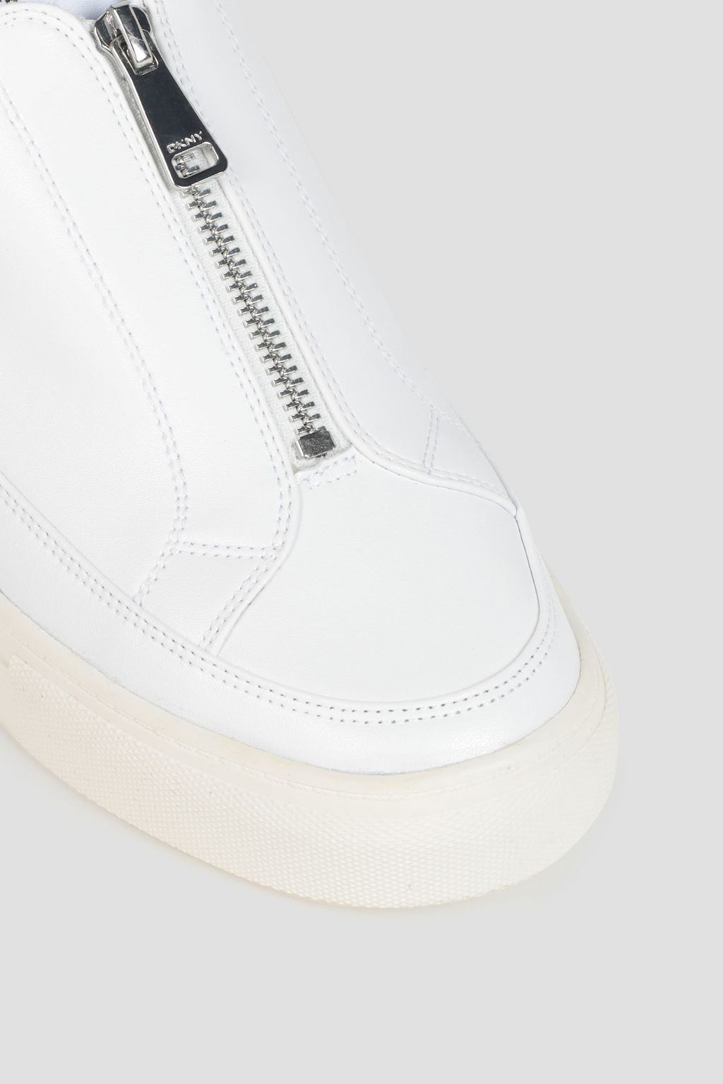 DKNY Caleb logo-print leather sneakers