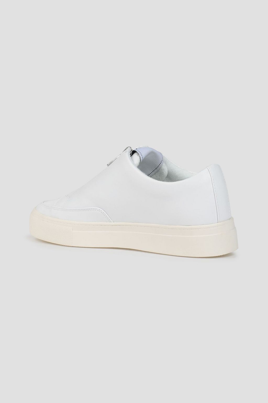DKNY Caleb logo-print leather sneakers