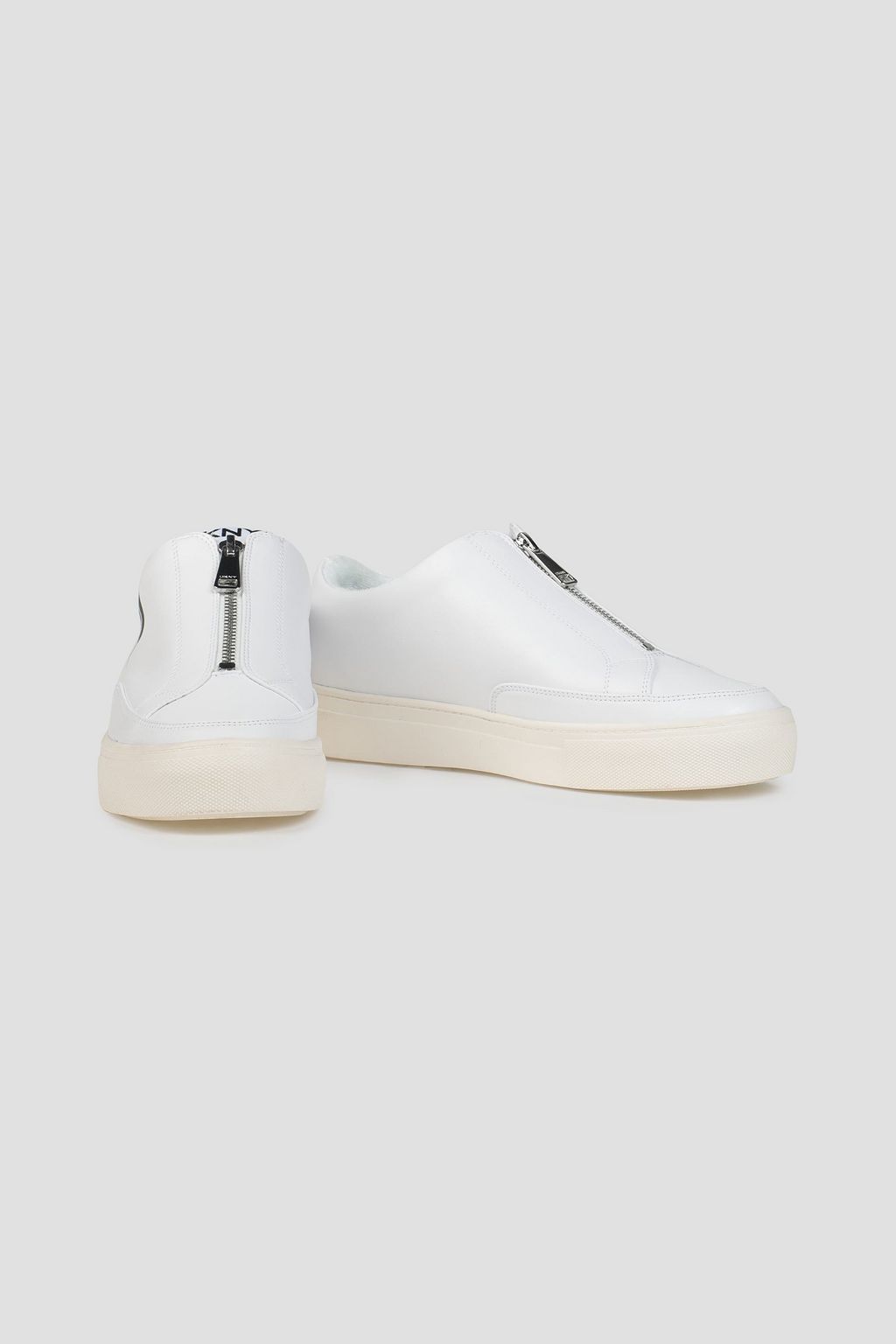 DKNY Caleb logo-print leather sneakers