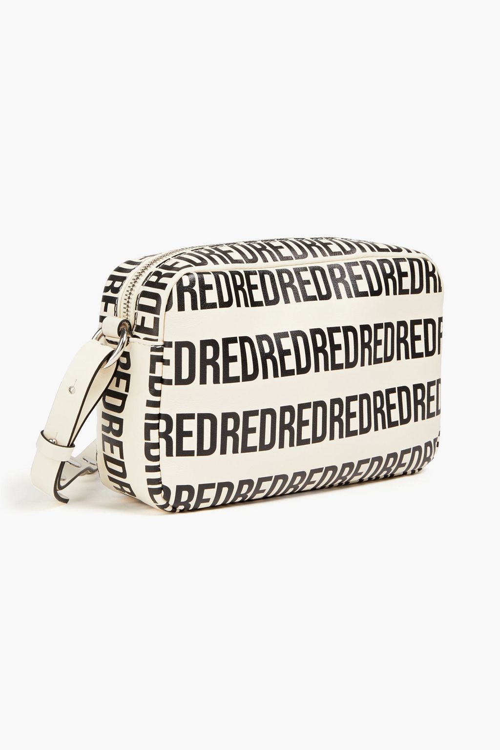 RED(V) Logo-print leather shoulder bag