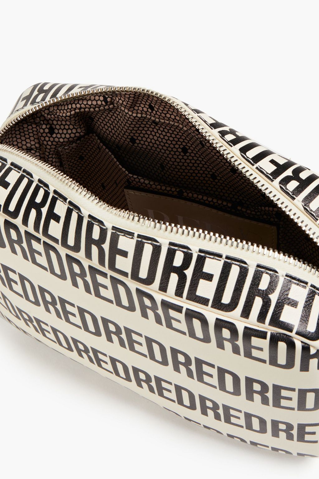RED(V) Logo-print leather shoulder bag