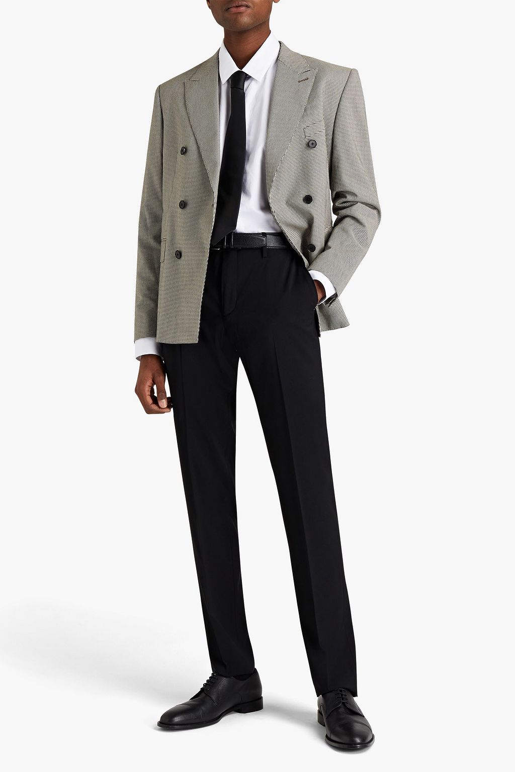 CORNELIANI Tapered wool-blend pants