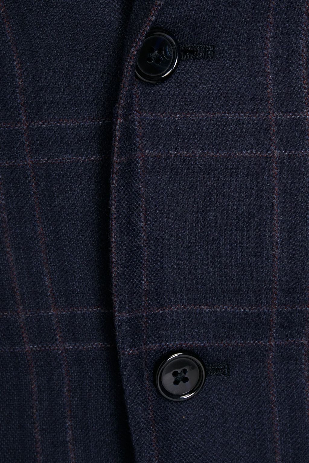 CORNELIANI Checked wool and cashmere-blend suit jacket