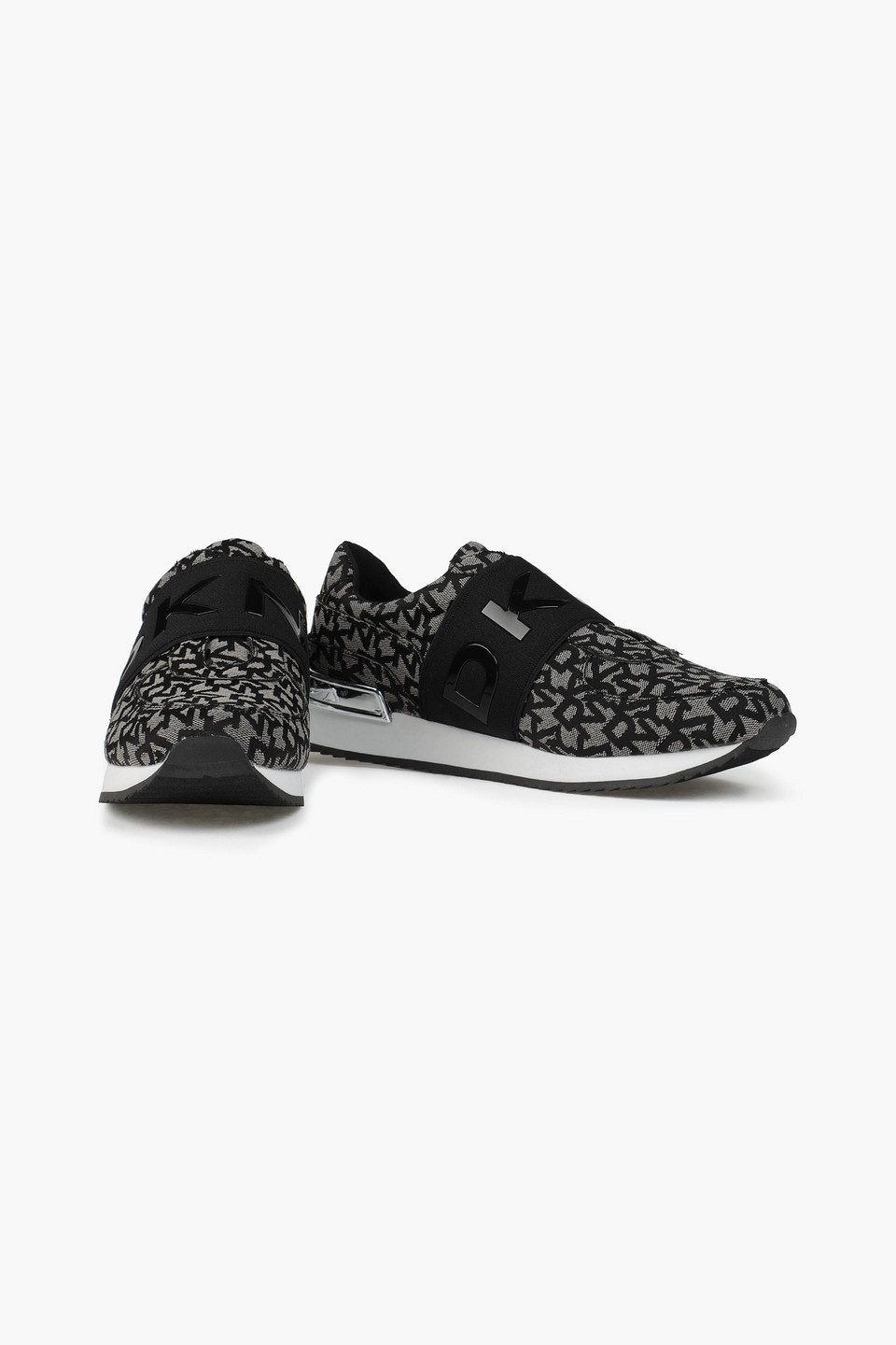 Dkny Marli Logo-jacquard Trainers In Multi