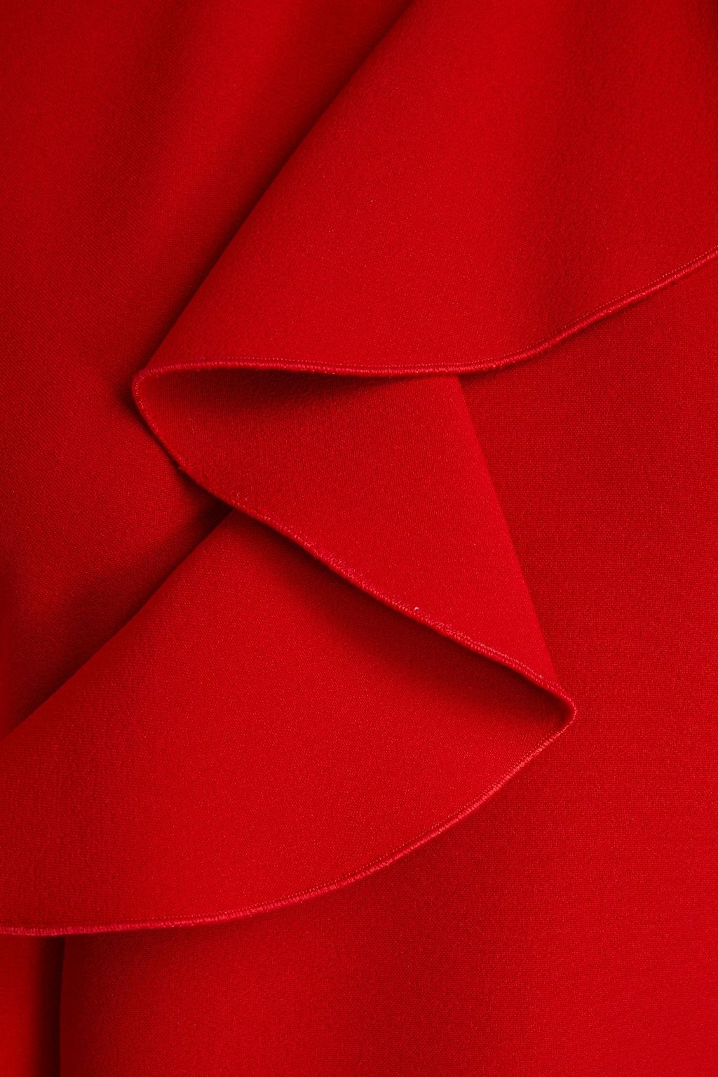 VIVETTA Ruffled stretch-crepe midi dress