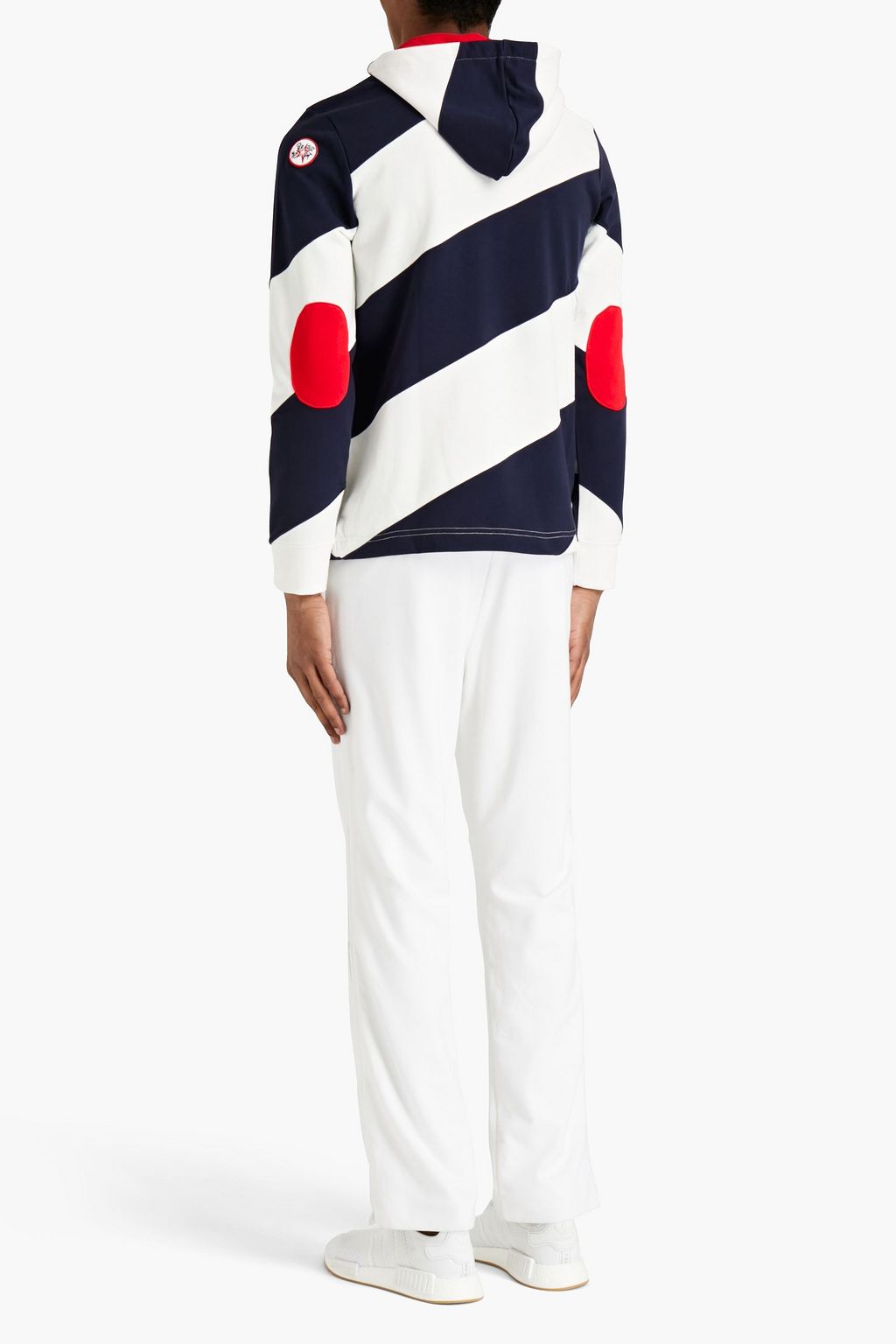 PERFECT MOMENT Mojo striped French cotton-terry hoodie