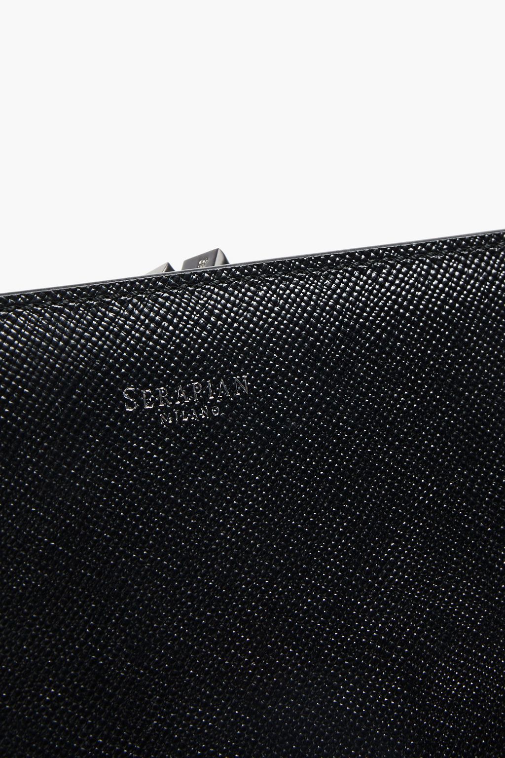 SERAPIAN Textured-leather document case