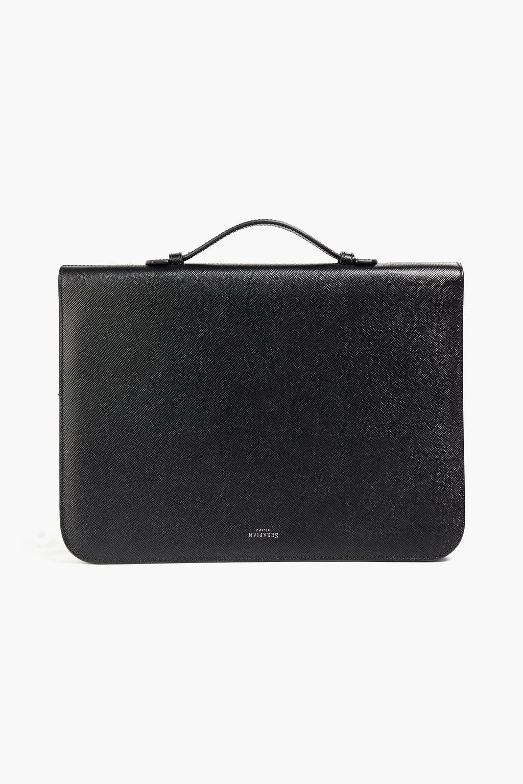 SERAPIAN Textured-leather document case