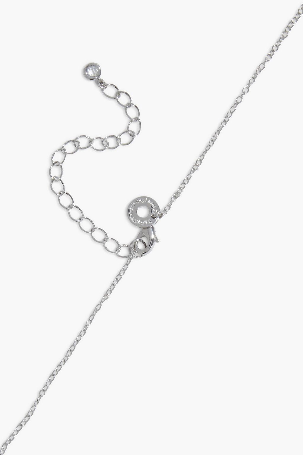 CZ BY KENNETH JAY LANE Silver-tone crystal necklace and earrings set