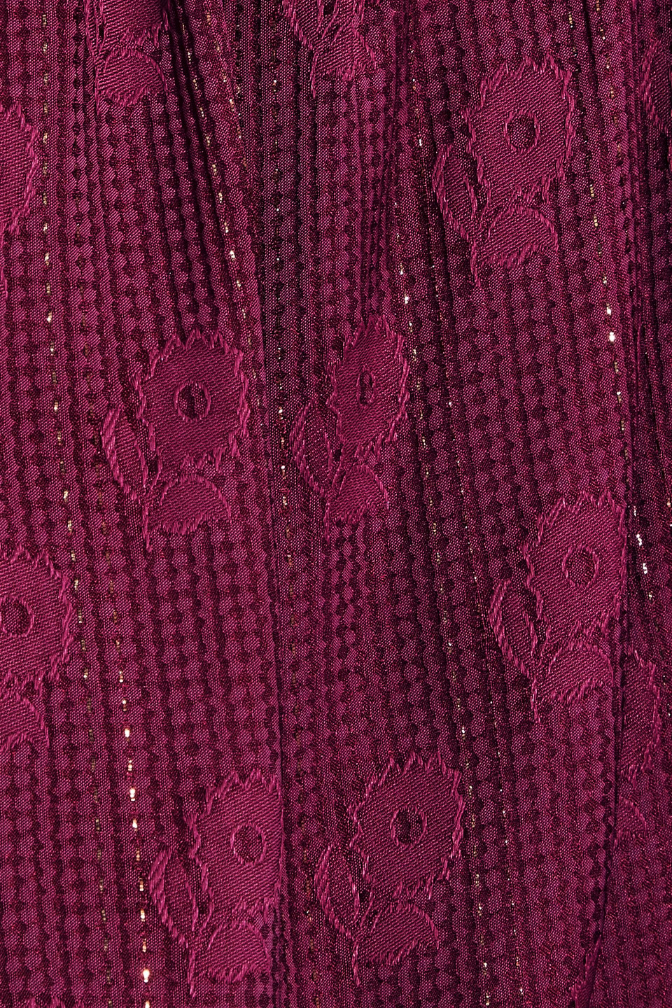 Isabel Marant Melody One-shoulder Metallic Floral-jacquard Top In Plum