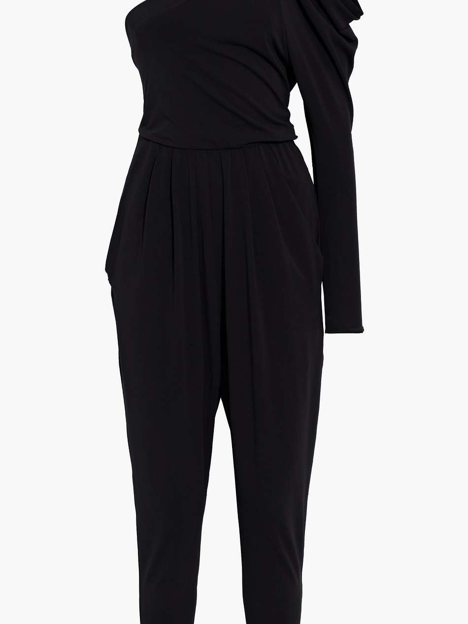 malesia one-sleeve stretch-knit jumpsuit