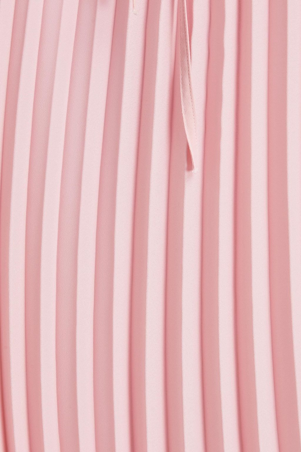 REDVALENTINO Pleated crepe midi skirt