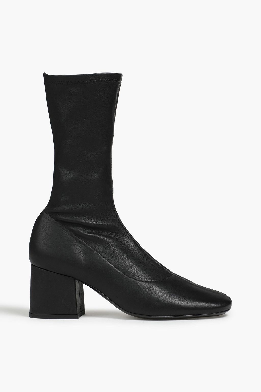Black Carlos stretch-leather sock boots 