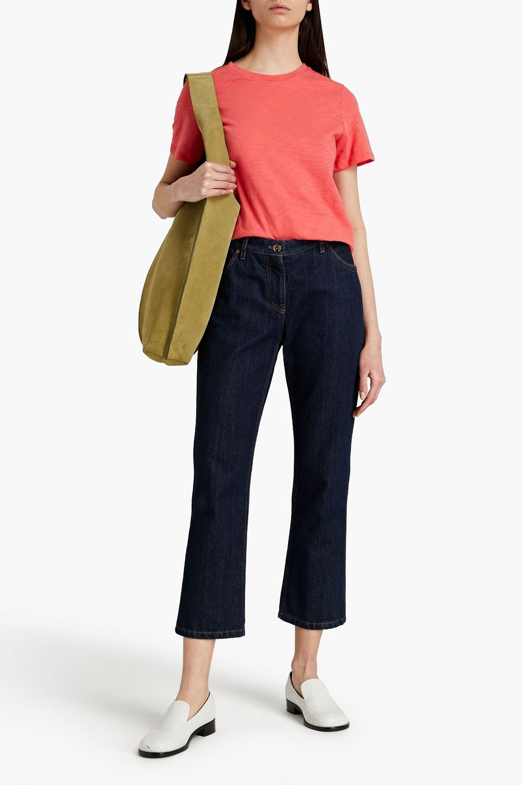 THEORY Slub cotton-jersey T-shirt