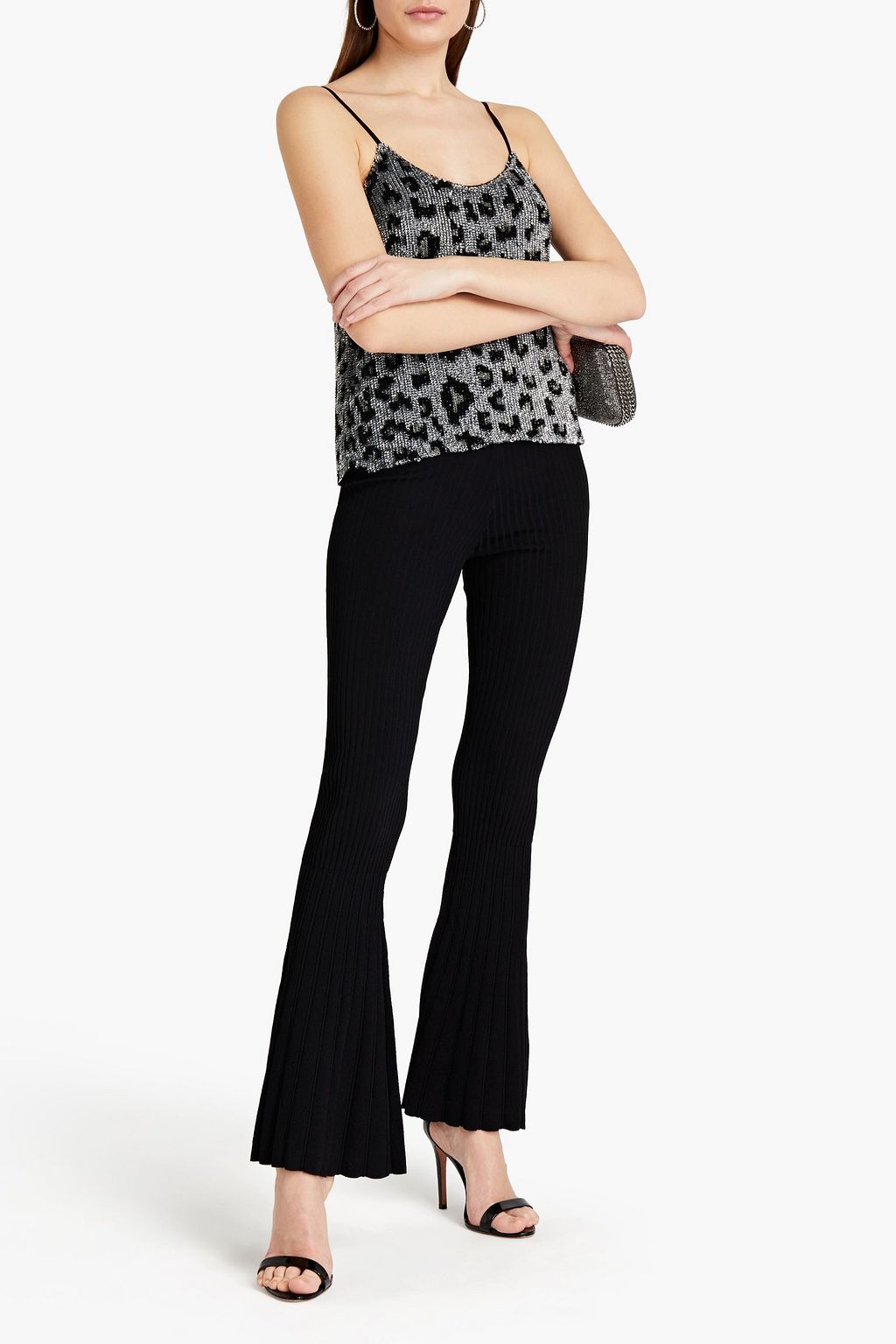 RETROFÊTE Sequined chiffon camisole