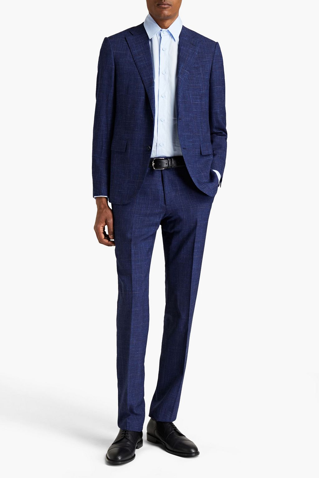 CORNELIANI Wool, silk and linen-blend suit