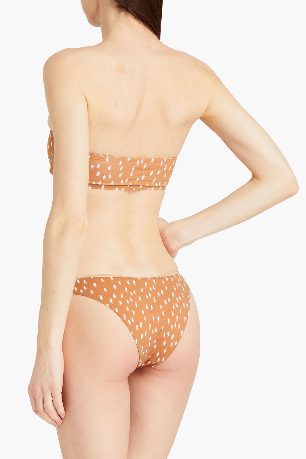EBERJEY Ikat Stroke Summer printed bandeau bikini top