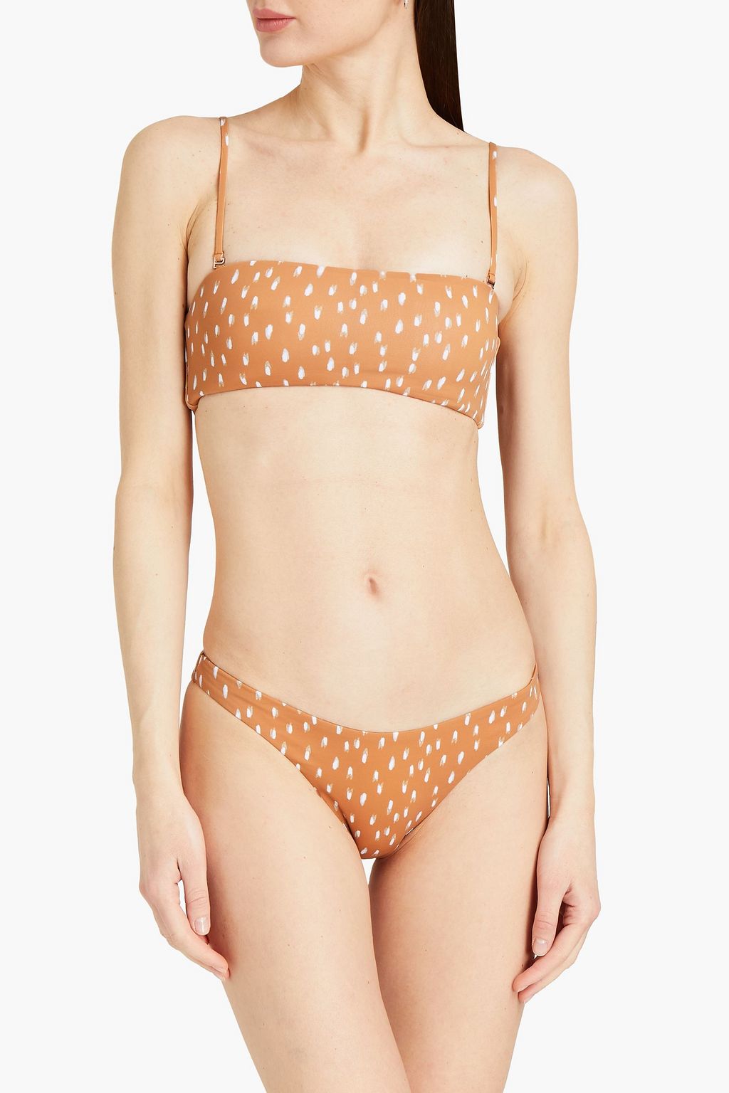 EBERJEY Ikat Stroke Summer printed bandeau bikini top