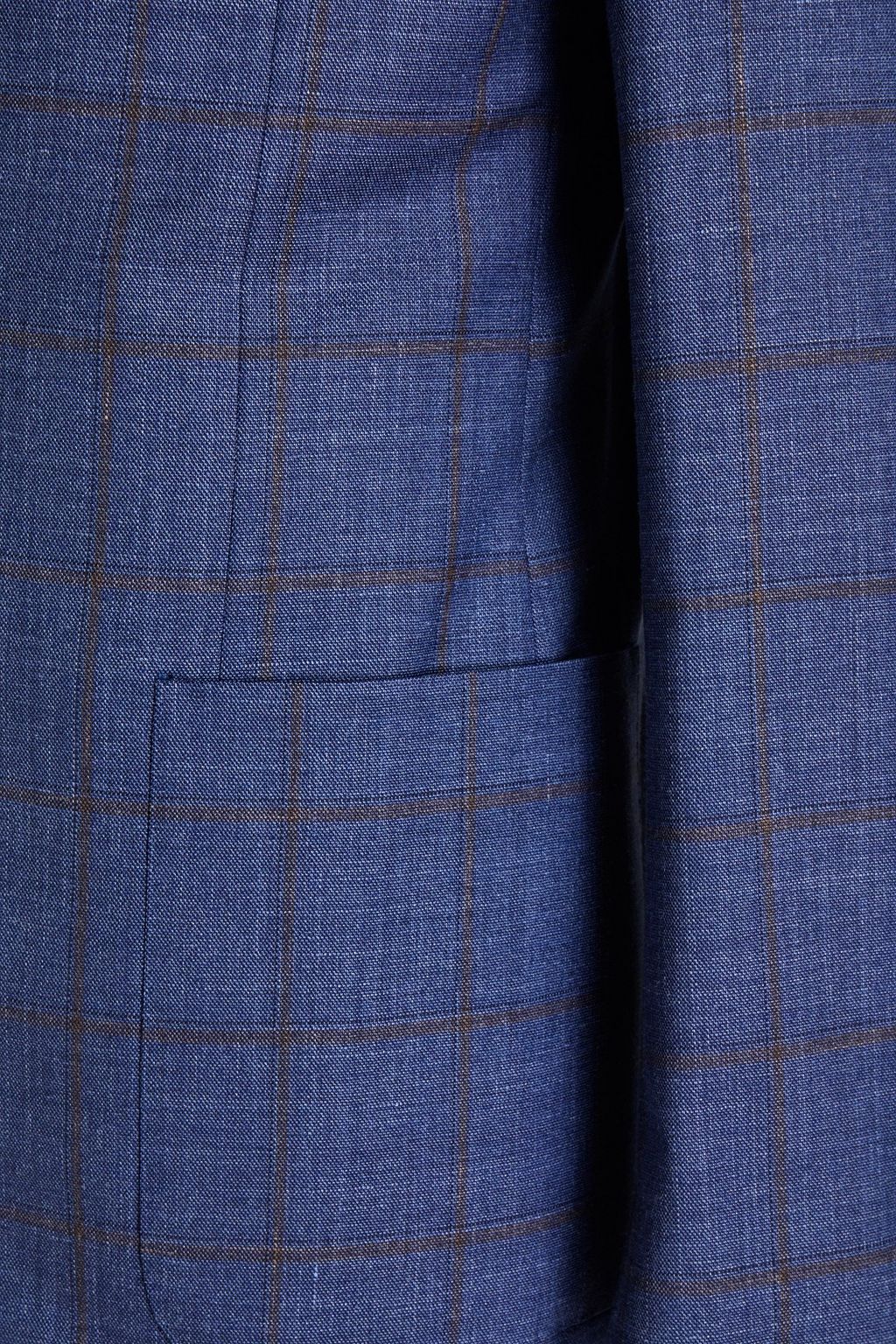 CORNELIANI Checked wool-blend twill blazer