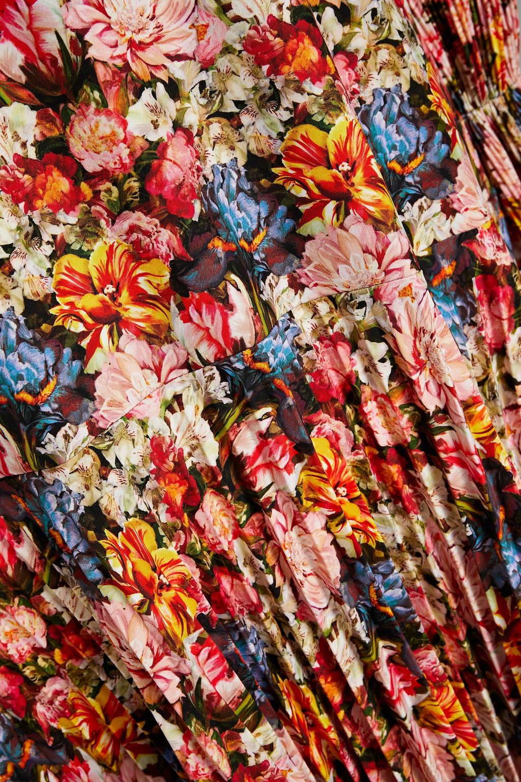 BORGO DE NOR Alexis wrap-effect floral-print crepe midi dress