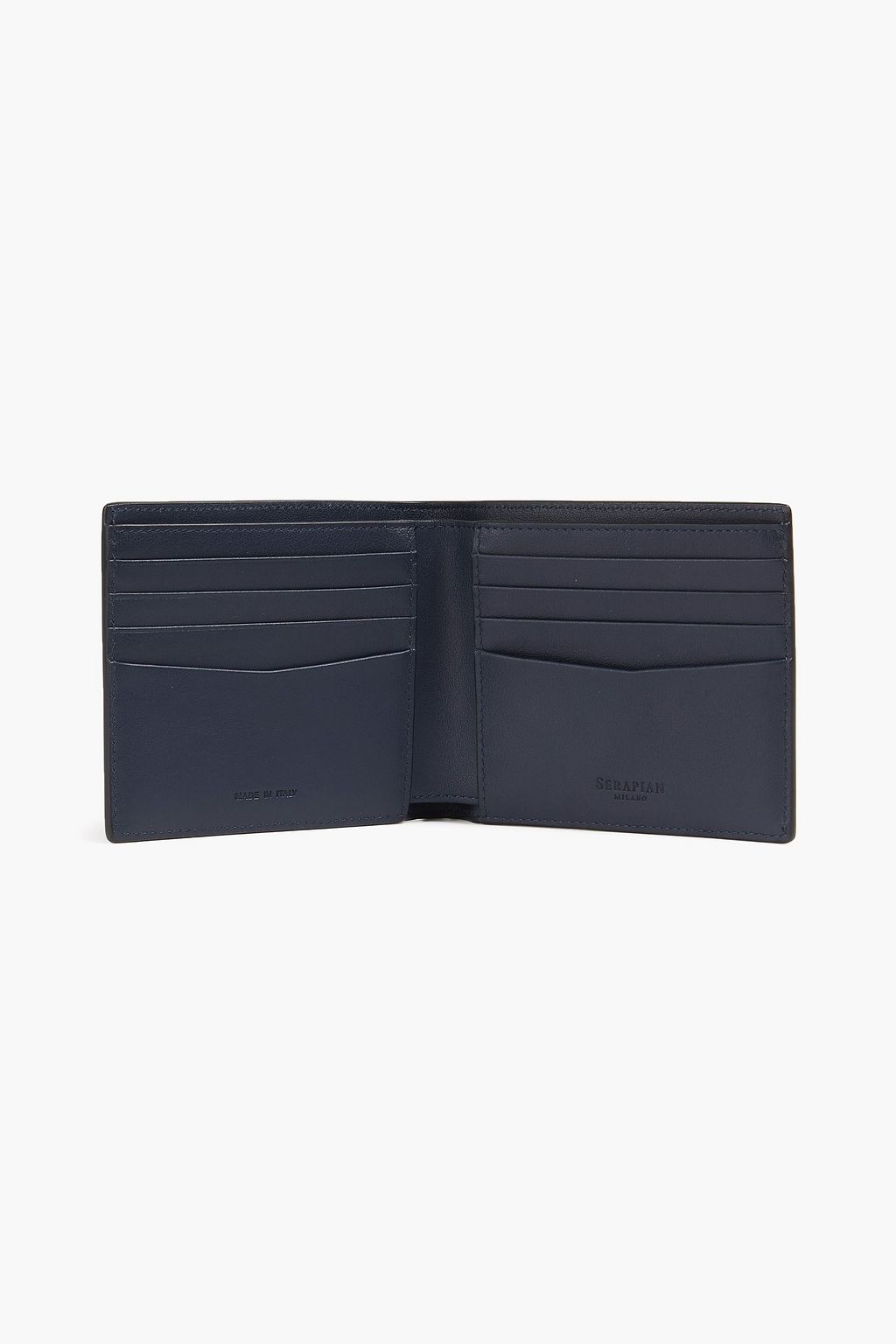 SERAPIAN Mosaico woven leather wallet