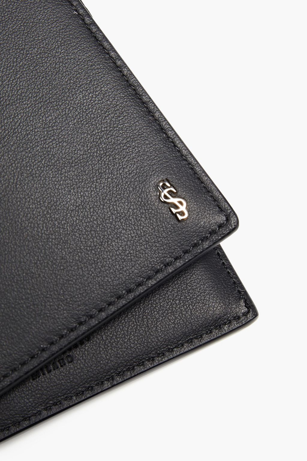 SERAPIAN Mosaico two-tone woven leather wallet