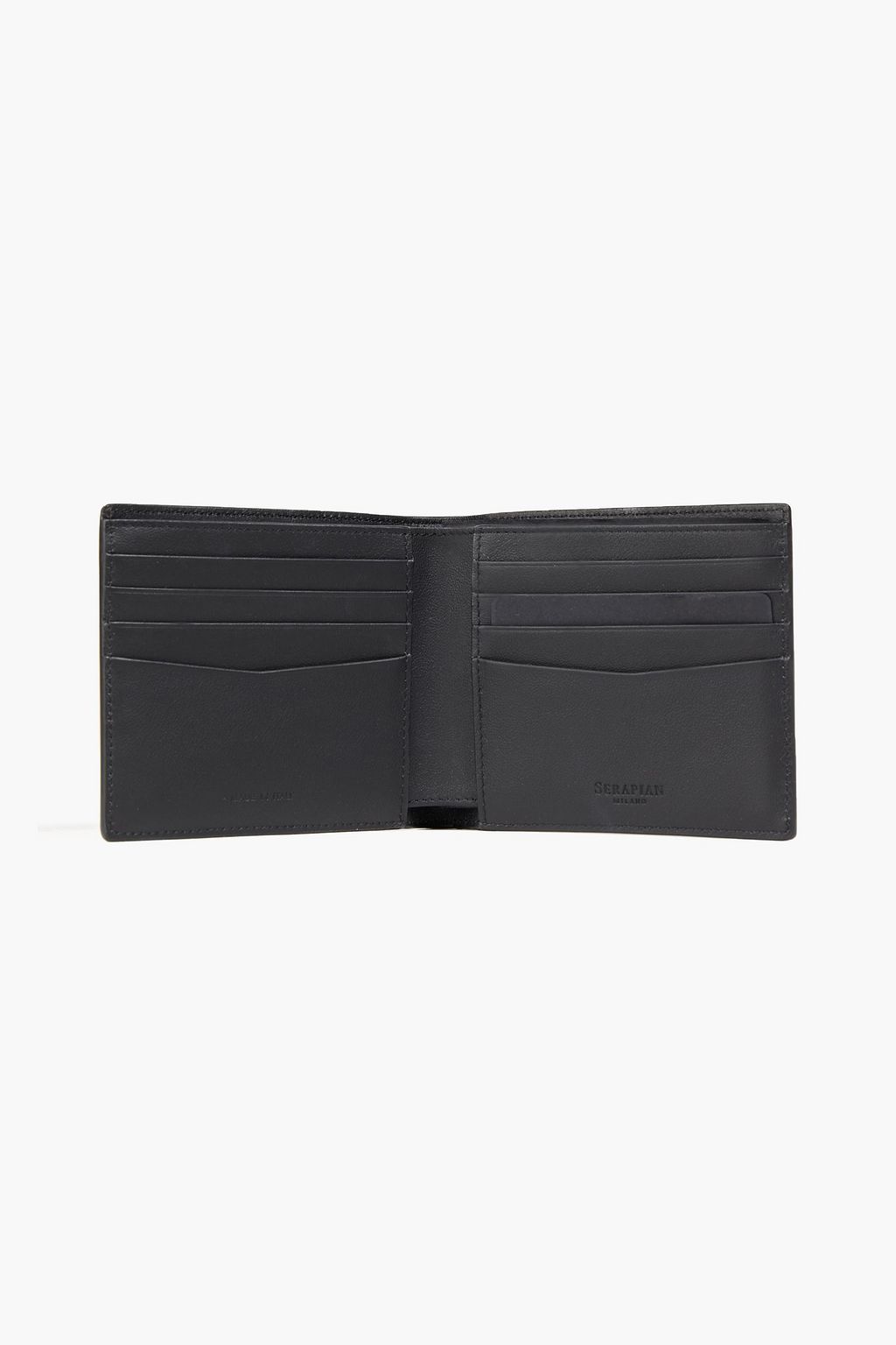 SERAPIAN Mosaico two-tone woven leather wallet