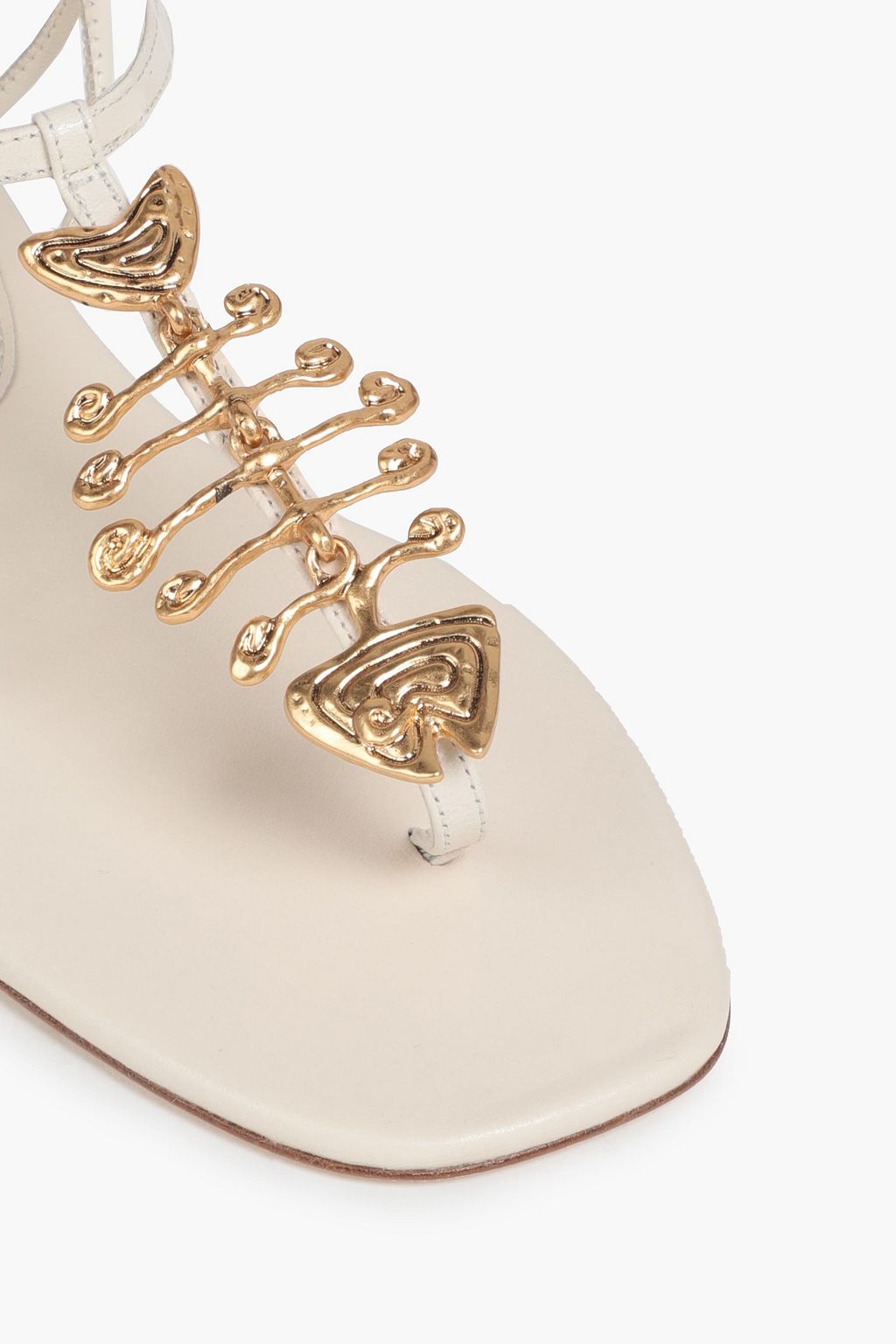 TORY BURCH Embellished leather sandals