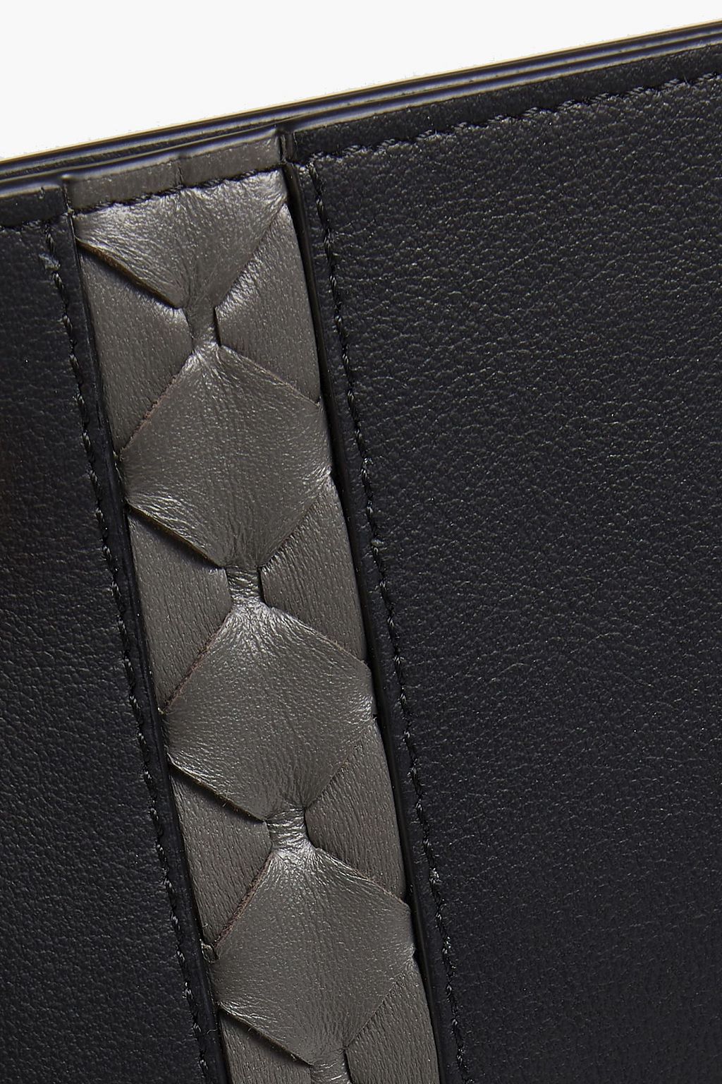 SERAPIAN Mosaico two-tone woven leather wallet