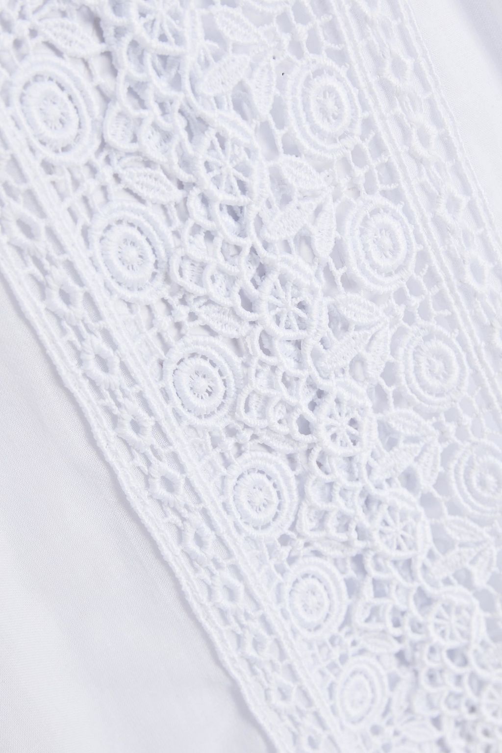 CHARO RUIZ IBIZA Indya guipure lace-trimmed cotton-blend kaftan