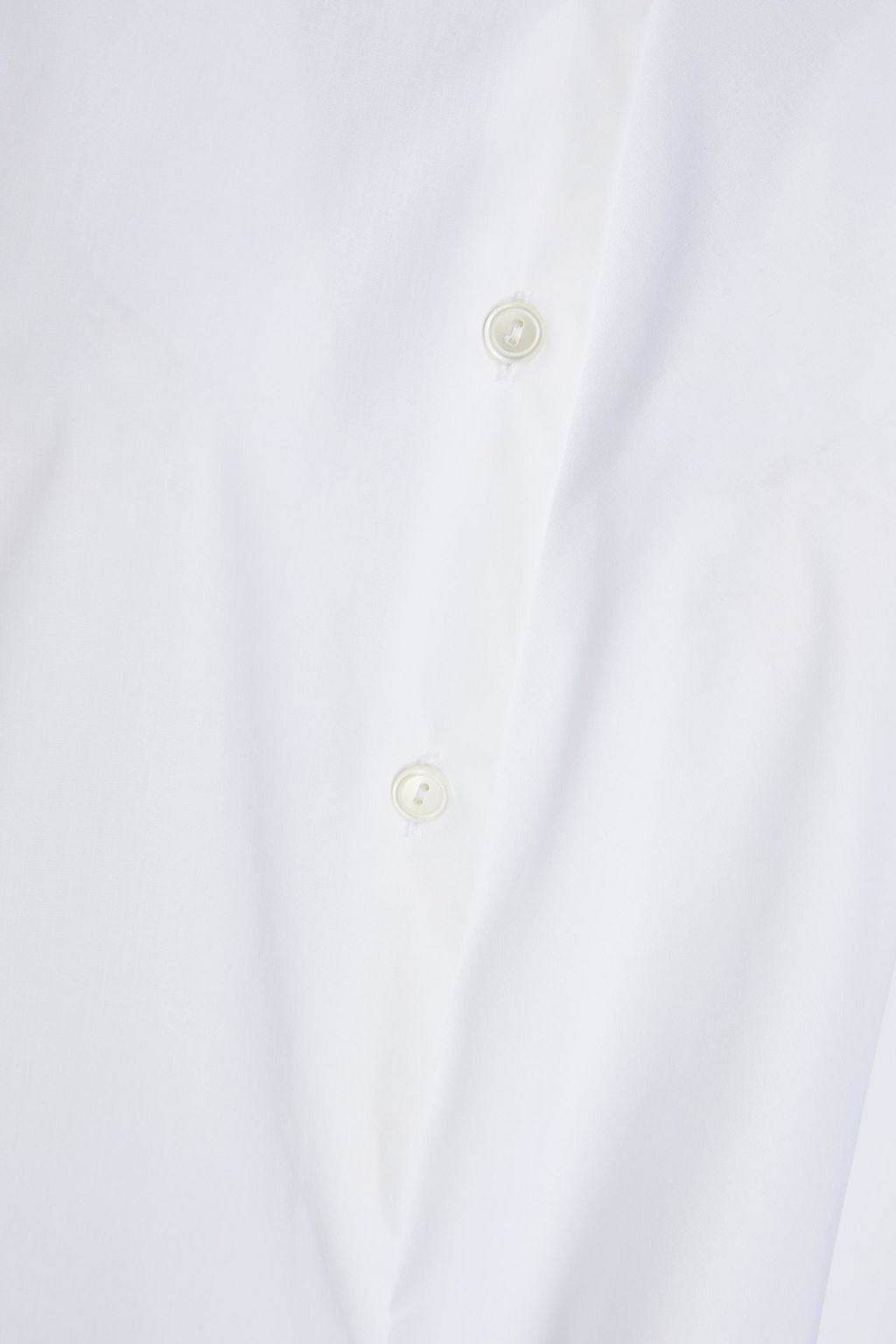 PALMER//HARDING Asymmetric fluted cotton-blend poplin shirt