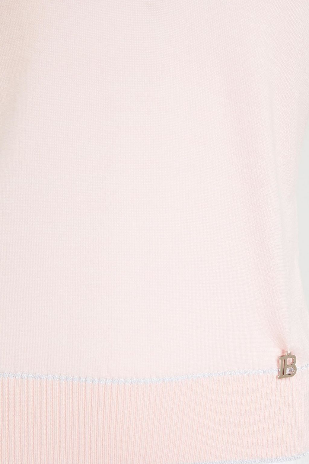 BALMAIN Cutout cashmere and silk-blend top