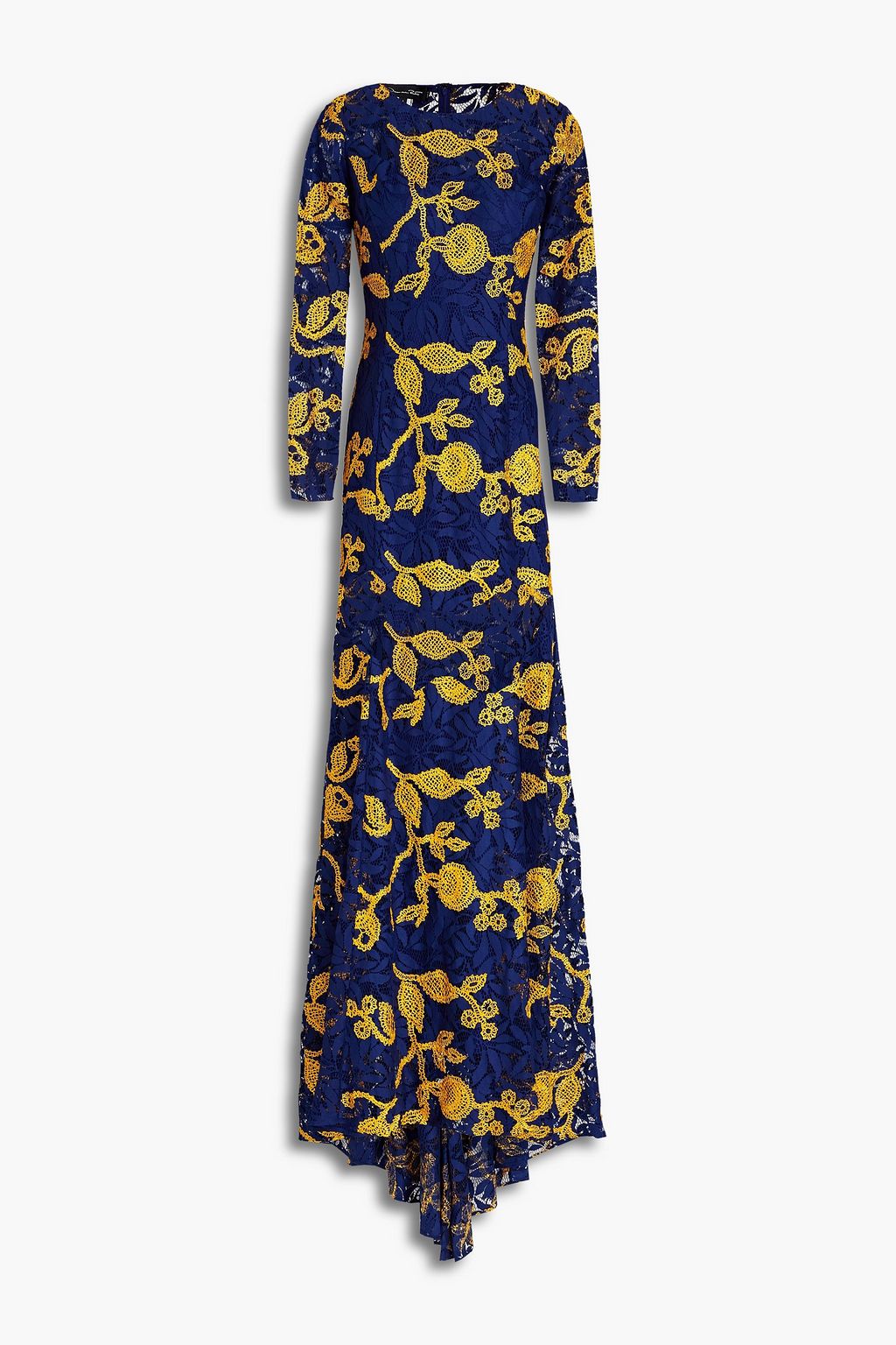 Indigo Embroidered lace maxi dress 