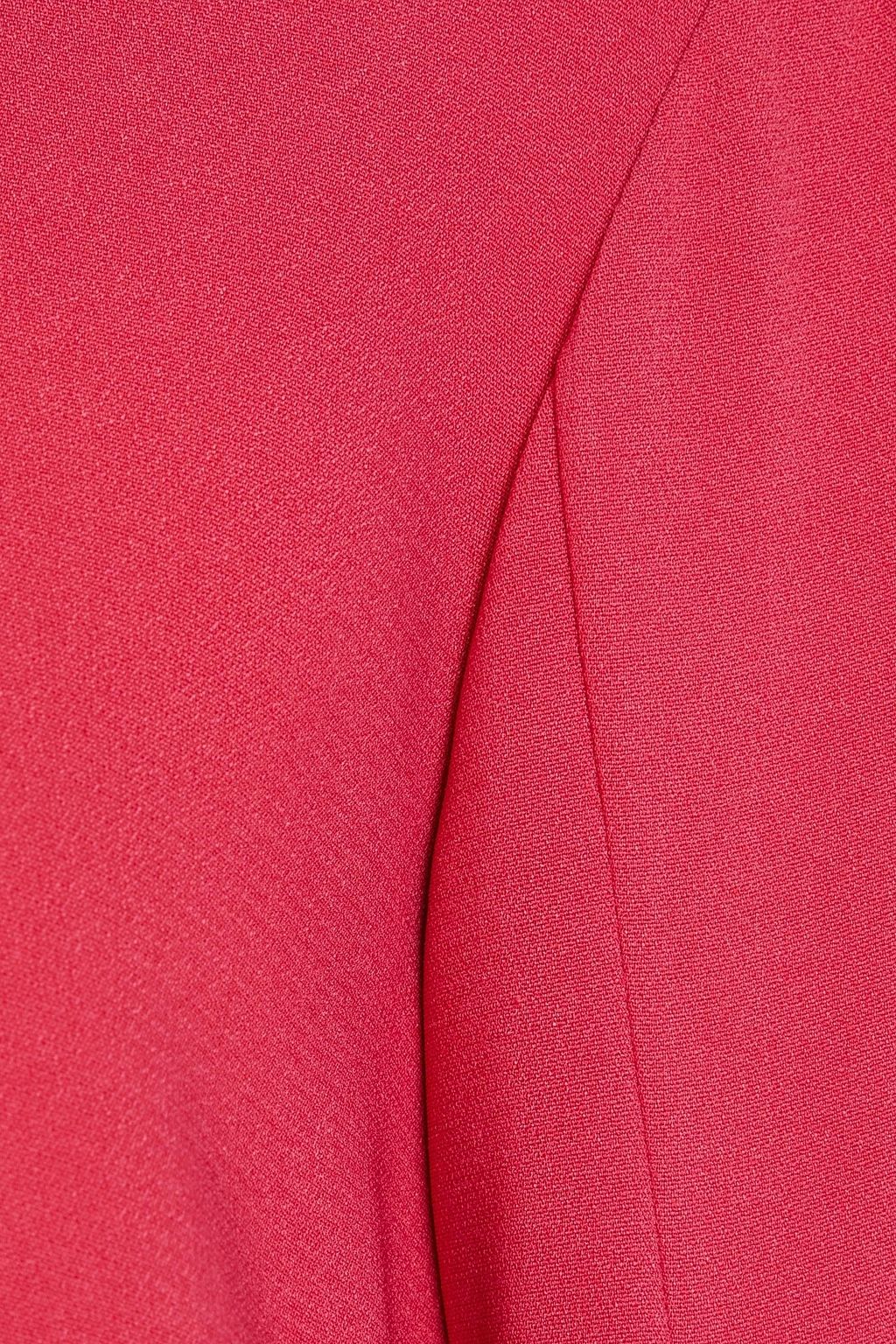 OSCAR DE LA RENTA Cape-effect crepe gown