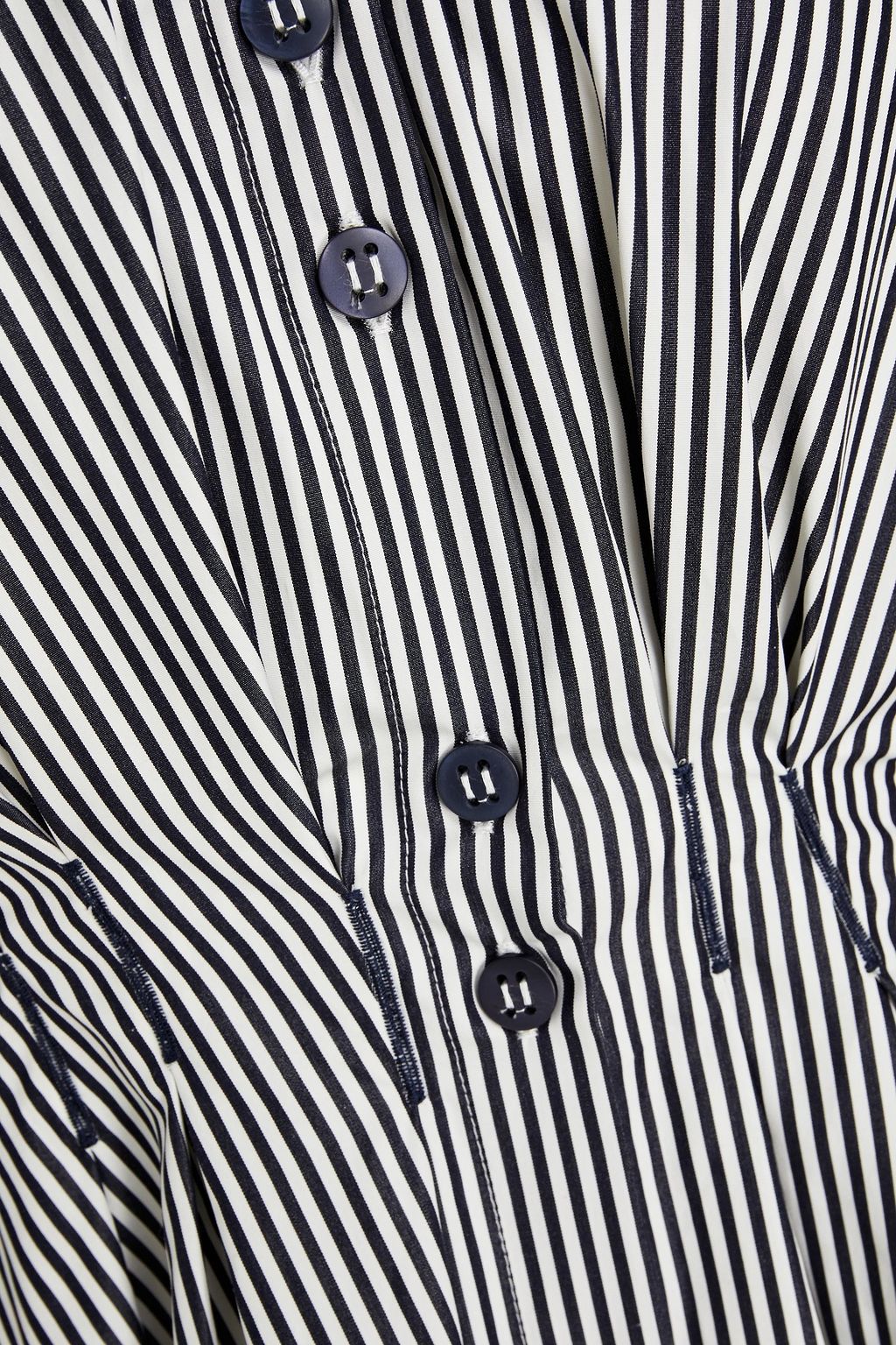 PALMER//HARDING Escen striped cotton-poplin midi shirt dress