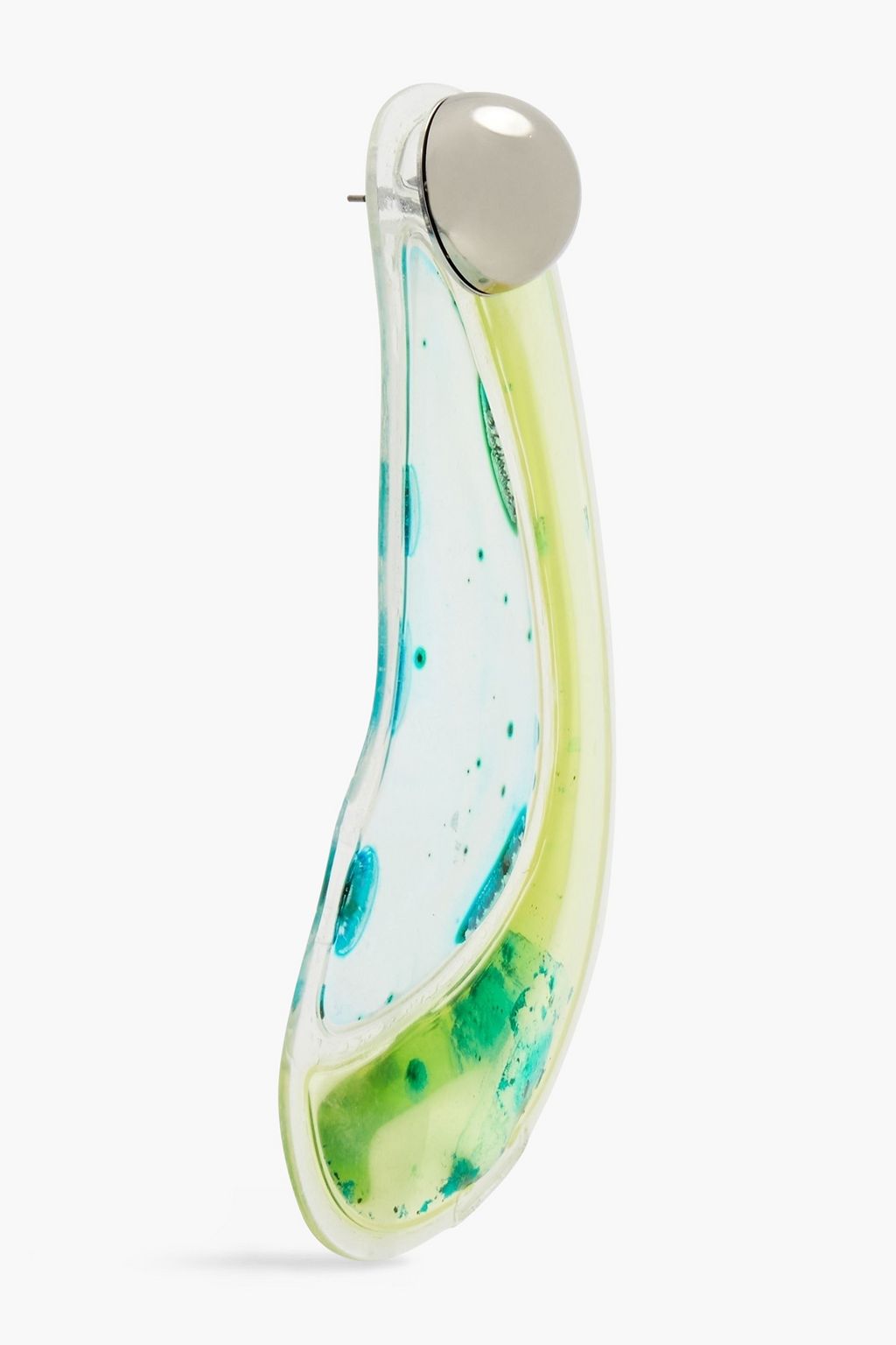 CHRISTOPHER KANE Silver-tone PVC earrings