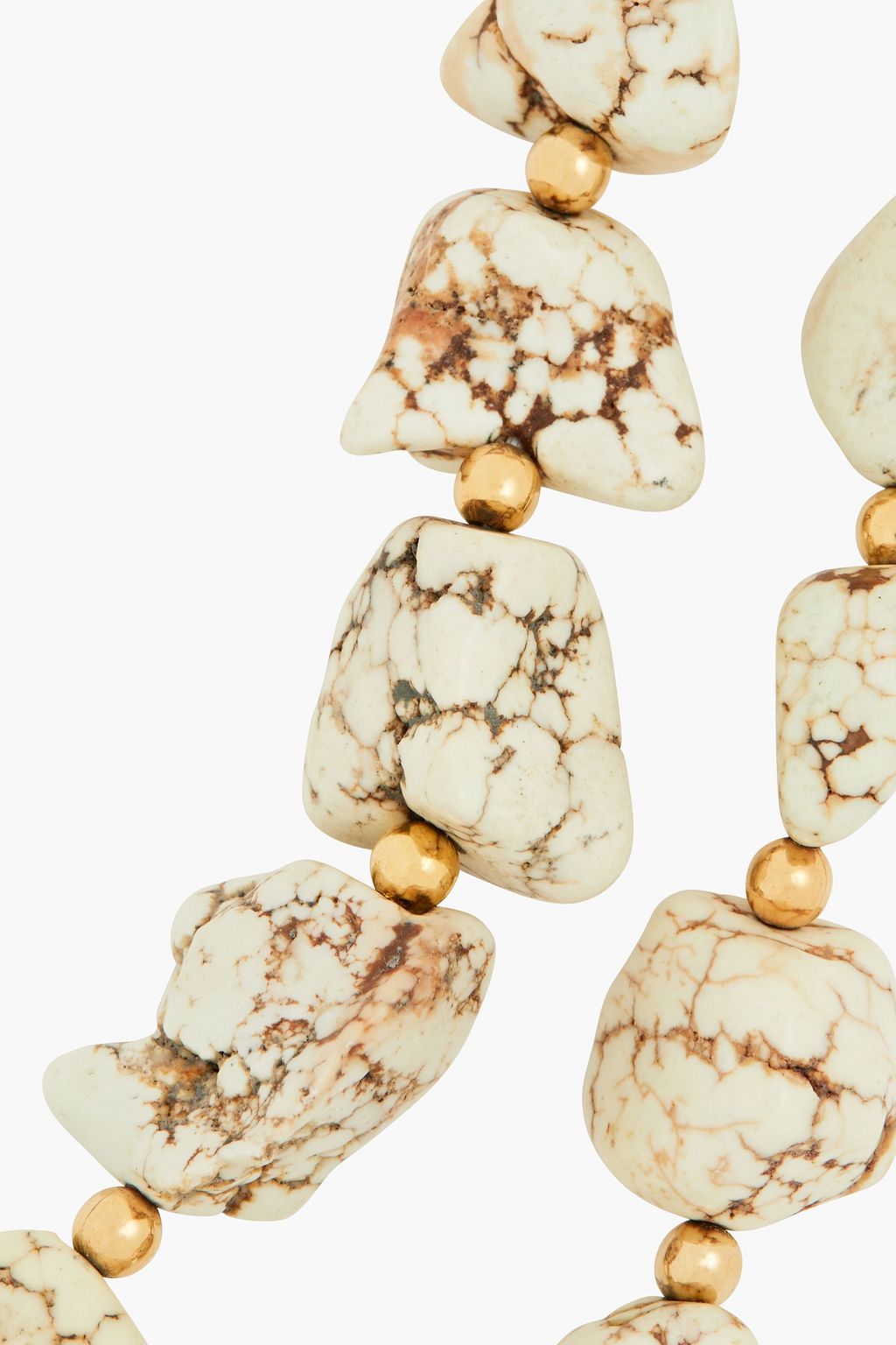 KENNETH JAY LANE Gold-tone stone necklace