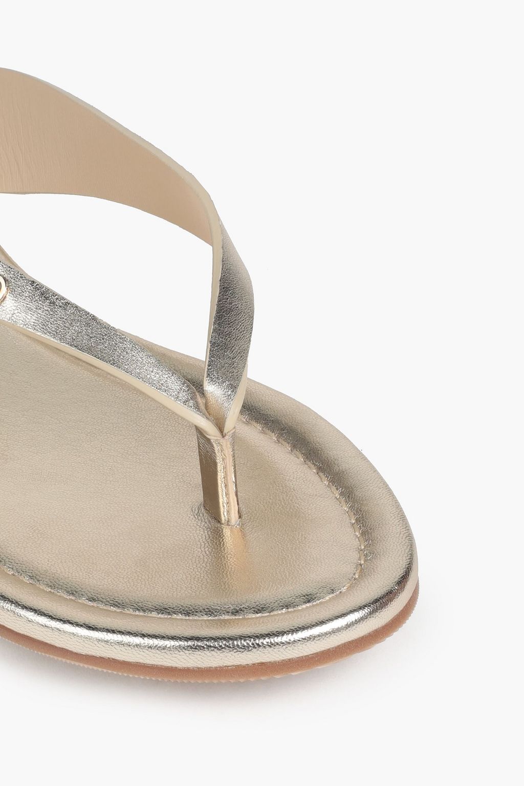 JIMMY CHOO Tetsu metallic leather sandals