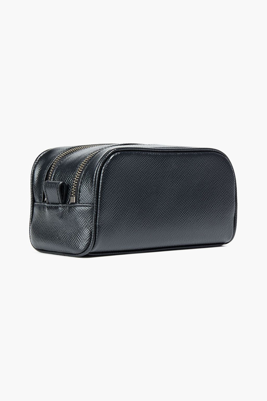 SERAPIAN Textured-leather wash bag