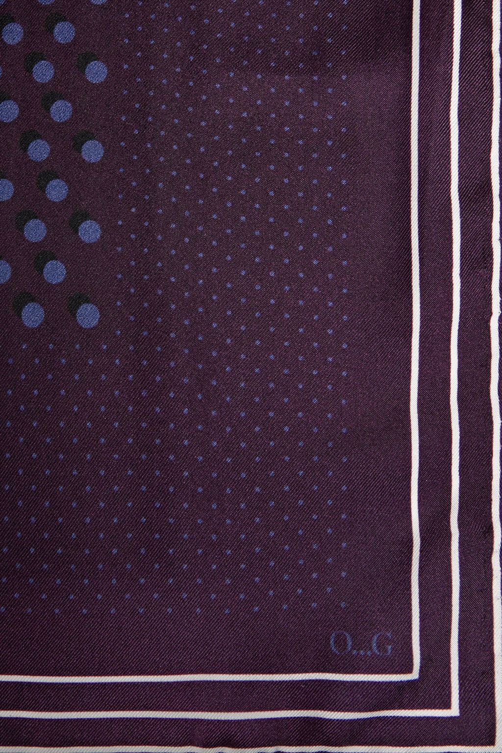 OFFICINE GÉNÉRALE Printed silk-twill scarf