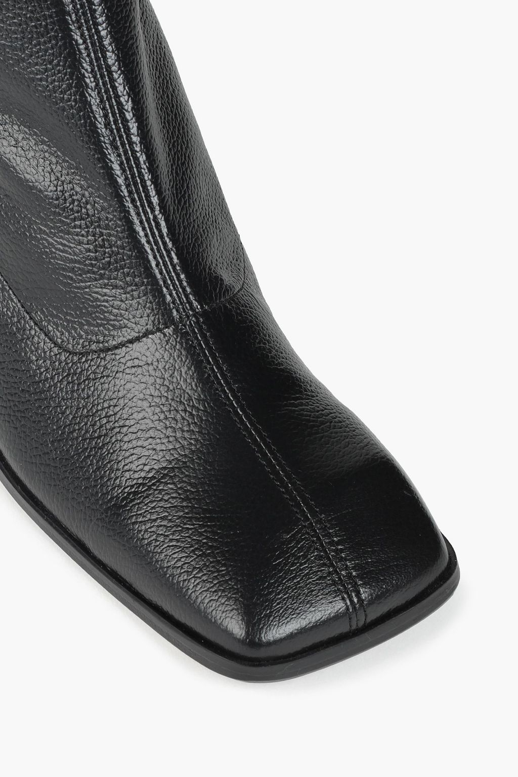 BY FAR Malik textured-leather ankle boots